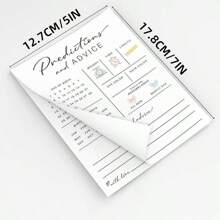 20 szt. kartek z poradami i przewidywaniami na temat dziecka, upominki na baby shower, dekoracje na baby shower, gry na baby shower dla nowych rodziców, gra powitalna na baby party, życzenia mamy i taty, ujawnienie płci chłopca lub dziewczynki, nowoczesny minimalistyczny design