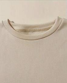 MEN'S SWEATER STYLE SWEATSHIRT 100% PREMIUM COTTON STYLISH - 卡其色 - 查看 3