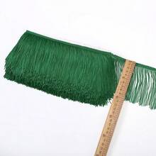 4 Inches Polyester Fringe Trim Lace Tassel Fringe Trimming For Latin Dress Stage Clothes Lamp Shade Decoration DIY