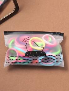 50 件彩色基本款单股发带，简约无缝高弹力发带，耐用马尾辫夹，适合秋冬季 - 彩色 - 查看 3