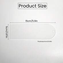 10pcs/20pcs 15*5cm Transparent Acrylic Arched Blank Placecards, Name Cards For Weddings, Party & Dining Table Decor