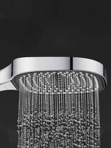 3pcs High Pressure Square Handheld Shower Head With Filter, Wall-Mounted Plastic Massage Shower Head, Water-Saving Rain Shower Head, 3 Modes And Adjustable Nozzle Button, Anti-Clogging Nozzle, Water-Saving Square Design, Modern Minimalist Style - Multicolor - View 9