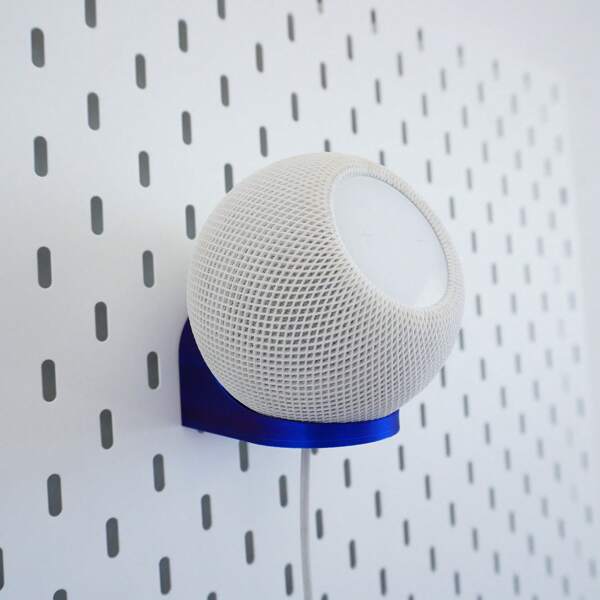 Accessoires de panneau perforé IEKA SKADIS - Support pour haut-parleur Apple HomePod Mini, crochet, support de rangement et d'affichage universel