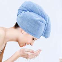 Ultrafeinfaser Haar-Handtuch, superdünne ultrafeinfaser Haartrockenkappe, nasses Haar-Kopftuch, schnelltrocknend, weich und leicht - sehr geeignet für nasses Haar, Dusche, Reisen, schnell trocknendes Duschkappen-Kopftuch, geeignet für Damen- und Mädchen-Hauben
