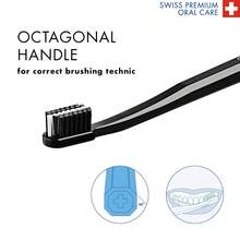 New Product Launch Curaprox Black Is White Toothbrush Carbon Toothbrushes Includes 2 Black Toothbrushes - 黑與黑 - 查看 5