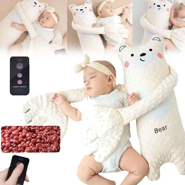 1 Stück Cartoon Baby Schlafhilfe beruhigende Handpuppe mit Fernbedienung für Neugeborene zum Schlafen Komfort