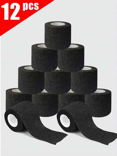 1/6/12 szt. Samoprzylepne bandaże elastyczne wodoodporne owijki, unisexowa taśma sportowa na nadgarstek, kostkę, sprzęt sportowy, kolarstwo, koszykówka, piłka nożna, badminton, mecze, trening