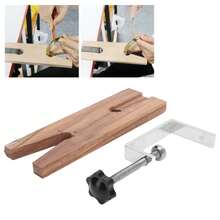 Pinza de banco para joyeros, herramientas de procesamiento de joyería en banco de trabajo de madera, herramienta de clip de ranura en V, herramientas de pulido y corte de joyería - Rosa - Ver 3