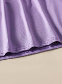 Meisjes casual effen T-shirt met korte mouwen, zomer
