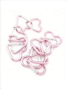 Heart-Shaped Spring Hook, Aluminum Alloy Carabiners For Men And Women, Use For Outdoor Climbing, Backpack And Daily Wear