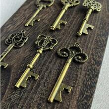1/3/6pcs Antique Alloy Vintage Key Pendants, Bottle Opener Necklace Charms, DIY Jewelry Making Supplies, Craft Accessories For Bracelets, Keychains, Gift For Father
