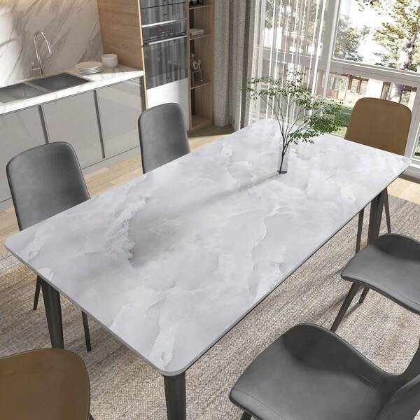 1 Rolle abziehbare und aufklebbare Marmor Tapete, verdickte PVC selbstklebende Marmor Tapete Rolle, geeignet für Küchenarbeitsplatten, abnehmbar, wasserfest und fleckresistent, für Wohnzimmer, Schlafzimmer, Hintergrundwände, DIY Studentenwohnheime, Schränke, Möbelrenovierung, Heimdekoration (Hellgrau/30cm/5m)