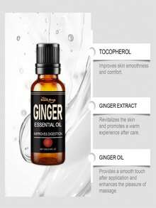 Ginger Body Aromatherapy Essential Oil Nourishes The Body, Tightens The Skin, And Massages The Whole Body With Aromatherapy Essential Oil - Ginger - View 3