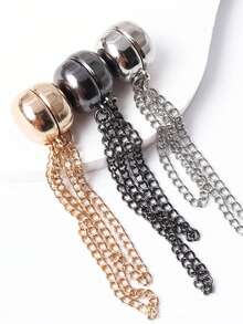 3pcs Magnetic Waist Cincher, Adjustable T-Shirt Hem Clips, Perfect Fit, Metal Snap Button, Available In White/Gold/Black School