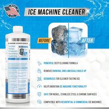 Ice Machine Cleaner Maker Descaler - 32 Fl Oz (8 Uses) Nickel Safe Ice Maker Cleaner Solution - Compatible With Whirlpool 4396808, Scotsman, Manitowoc, Hoshizaki, GE Opal Cleaning Kit - Made In USA - 銅色 - 查看 2