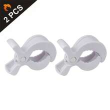 Durable 2 Packs ABS Alligator Clip Stroller Hooks - Portable Universal Stroller Accessories For Pram Peg, Car Seat Clips
