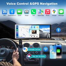 BDQ 10.26 Inch Car Multimedia Video Player Wireless Carplay And Wireless Android Auto Portable Universal Car Monitor Witch Camera - With Rear View Camera - View 2