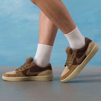 Nike 男士 SB FORCE 58 户外街头滑板鞋，低帮休闲运动鞋，DV5477-201，2026 新款上市