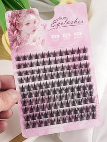 120 片睫毛簇 DIY 睫毛延长簇睫毛纤细单根假睫毛 C D 卷曲 8-13 毫米浓密蓬松睫毛簇 睫毛簇、睫毛簇、单根睫毛、睫毛、假睫毛
