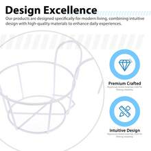 Iron Hanging Flower Bracket Durable Balcony Hanging Garden Shelf For Outdoor Wall Decor