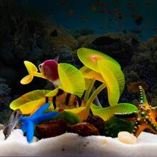 人造水族箱植物及配件、模拟水下装饰、水族箱装饰品、玻璃容器装饰、批发水族箱用品 - 黃色 - 查看 1