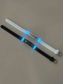 ATLVXJL 2 件/套夜光情侣/友谊皇冠不锈钢和硅胶手链套装，她的国王和他的王后，休闲情侣首饰适合日常佩戴和情人节礼物 - 彩色 - 查看 6