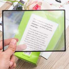 1pc/2pcs镜头卡片式聚光镜便携式家用凸透镜，专用于生火、看书、探险放大镜，适用于看书，缓解眼疲劳，适合精细字体，视力低下和老年人轻巧而强大的放大镜：为学者、读者和业余爱好者提供卓越的清晰度——耐用、纤薄的学习伴侣！