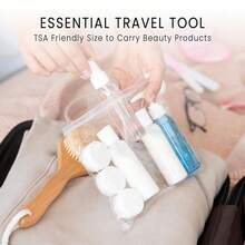 10 个亚克力透明圆形罐 - 化妆品、乳液、面霜、化妆品、珠子、眼影、水钻、样品、花盆、5g/5ml（透明盖） - 無色 - 查看 7