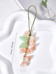 1 件百合花形手机挂绳，夏季度假手机/相机挂绳创意设计 - 彩色 - 查看 12