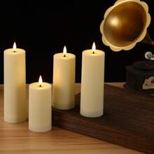 12pcs Candle Set + New Fake Candles + Electronic Flameless Candle Lights + ABS Material + Remote Control High-End Candle Lights + Suitable For Romantic Atmosphere, Birthday Romance, Wedding Creative Timed Candles (Batteries Not Included)
