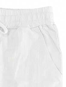 男士透气薄款亚麻宽松休闲运动裤，适合海滩、春夏穿着