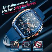 SKMEI Business Men'S Watch Exquisite Hollow Strap Ladies Quartz Watch Automatic Date Women'S Watch Men'S And Women'S Watch Sports Watch Men'S Gift Women'S Gift - 黑色 - 查看 5