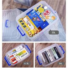 20L 26L 35L 45L Plastic Storage Box Boxes Lid, With Handles, With Wheels Food Toy Clothes Container Home Kitchen Office - White - View 11