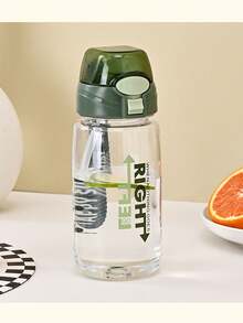 1 件装带吸管水瓶户外办公室健身运动水壶摇摇杯免费健身房太空杯多色 - 彩色 - 查看 3