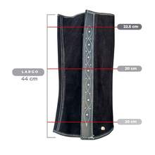 Polainas Charras para Charro Jinete Vaquero Calbalgata Trabajo de Carnaza de Colores Cafe, Chedron y Negras - Negro - Ver 3