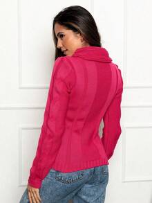 Women Sweaters - Rosa Fucsia - Ver 3