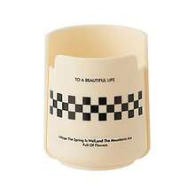 1pc Cream-Color Pen Holder, Multi-Functional Desk Organizer, Can Be Used As Phone Stand, High-Quality For Students And Office