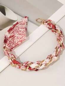 1 件合金链条围巾手机钱包带钩针编织 - 彩色 - 查看 4