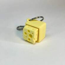 Tastiera meccanica creativa a forma di formaggio per alleviare lo stress, giocattolo da spremere per liberare la noia delle dita, regalo