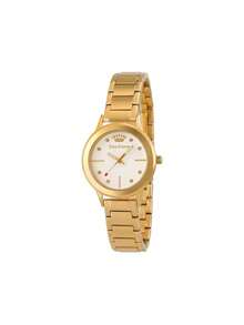 Juicy Couture Black Label Dress Watch Women Bracelet Watch Luminous Hands JC/1051MTBK - 金色 - 查看 5