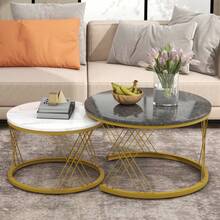 Nesting Tables - Grey + MDF - View 5