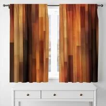 2pcs Stylish 3D Curtains Colorful Design Sense, Printed Life Blackout Curtains For Privacy Bedroom, Living Room, Kitchen And Various Rooms, Good Choice For Various Festivals, Machine Washable, Easy Care