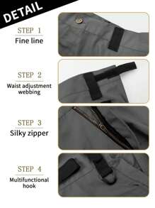 Pantalones tácticos con cremallera, bolsillos y estampado camuflado, resistentes al agua, sin cinturón, ajuste regular, bolsillos deportivos, pantalones duraderos para otoño y pantalones de entrenamiento resistentes al desgaste para hombres