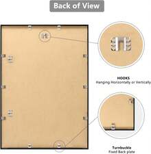 2/3/4pcs, Metal Picture Frame, Aluminum Alloy Black Simple Photo Frame, A2 Extra-Large Frame,Certificate Frame, Wall Gallery Collage Picture Frame For Wall Mounting And Desktop Display - Multicolor - View 8