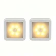 4pcs/2pcs/1pc Wireless Motion Sensor Wall Lights, LED Rechargeable Night Lights, Motion Sensor Lights, Auto On/Off Lighting For Kitchen, Bedroom, Living Room, Hallway - White - View 15