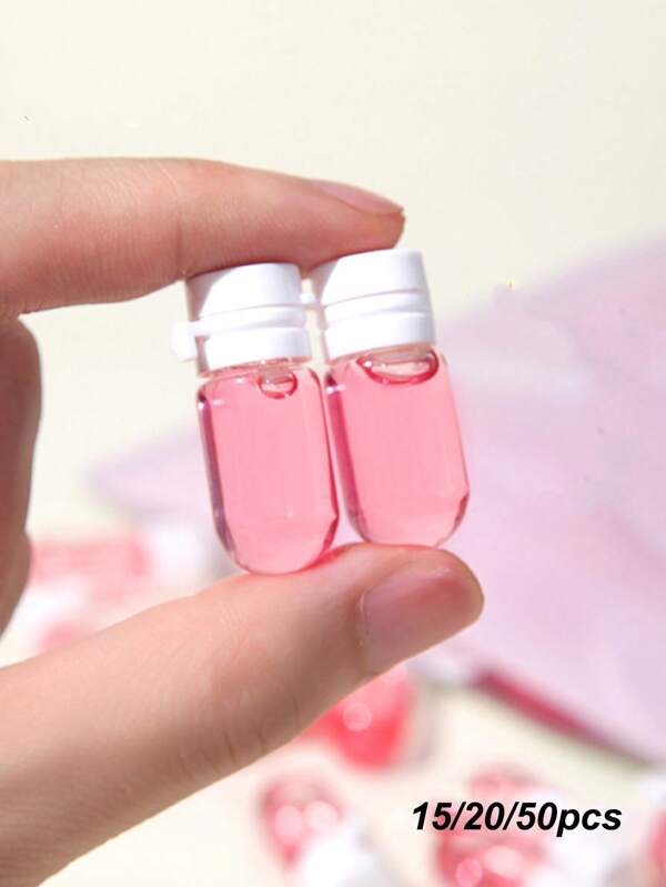 15/20/50pcs Transparent Travel Size Containers, 2ml With Flip Caps, Portable Glass Bottles For Storing Lotions, Serums And Cleansers