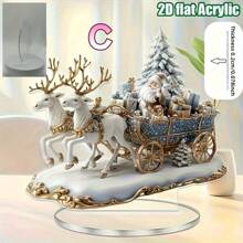 1pc MAHUNIYA Bohemian Acrylic Reindeer Decor Ornament, Christmas Theme Desktop Decoration, Multi-Purpose Animal Figurine, Suitable For Home, Office, Bookstore - Christmas Gift