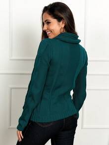 Women Sweaters - Verde Oscuro - Ver 4