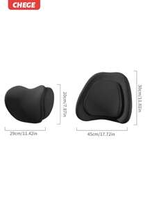 1 件汽车颈部和头枕枕，符合人体工程学的驾驶员座椅腰部支撑垫，舒适的汽车颈部保护器