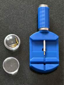 4件套表带拆卸工具，手表维修工具，1个链节拆卸装置+3个表带盒替换针。理想的礼物之选。